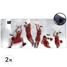 루미팝 슬램덩크 게이밍 마우스 장패드 800x300mm, 2개, C타입