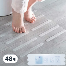 그로스팟 욕실 미끄럼방지 투명 테이프 24P, 48개, 논슬립 투명
