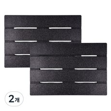 모노플랫 논슬립 EPP 욕실 다용도실 발판 대형 x 2set, 블랙, 2개