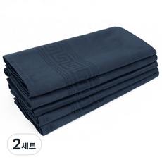 바리스타 바 타월 5장 묶음 세트 (5color) 카페 업소용 다용도 린넨타월 행주, 2세트, 네이비-5장