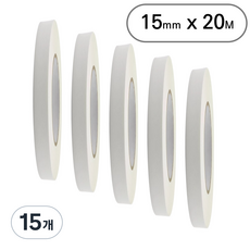 아트위브 마스킹 테이프 종이테이프 아이보리 15mm, 15개