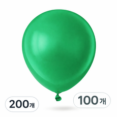 브로키 펄풍선 12인치 100p 풍선 파티용품 이벤트 소품 30cm, 200개, 09_12인치_에메랄드그린