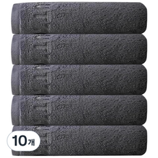 융풍 수건 호텔수건 60수 고급수건 절묘한 편지 자수 타올, 다크그레이, 10개