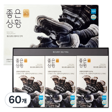 [TV속그제품] 좋은상황 상황버섯 진액 국산 상황버섯추출액 100% 전참시 윤도현 상황버섯차 베타글루칸 환절기 건강 부모님선물, 60개, 80ml