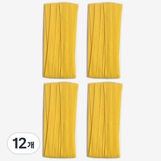 10mm 바이어스테이프 칼라바이어스 4yard, 12개, 옐로