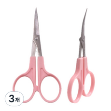 공예용 커브 가위 모루인형 부자재 털 정리 다듬기 재료 곡선가위 소품 DIY 공예, 3개