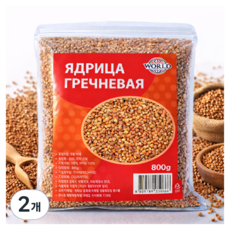 World Buckwheat Roasted 볶은메밀, 800g, 2개