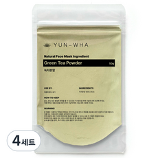 연화 녹차가루팩 녹차팩 천연팩가루 얼굴팩가루, 1개입, 4개