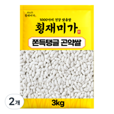 [횡재미가] 쫀득탱글 곤약미 기능성쌀 곤약쌀, 3kg, 2개