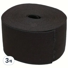두꺼운 고탄성 밴드 가로 4/6/8/10/15/20/25/30/40/50mm 세로 400cm, 3개, 블랙30mmx400cm