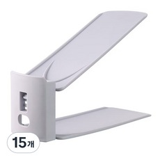 KEHEART슈즈랙 튼튼한 3단 높이조절 신발정리대, 그레이, 15개