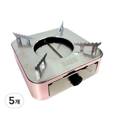 온키친 스텐 미니화로 가정용 스토브, 5개, 핑크