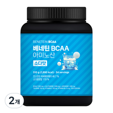 베네틴 BCAA 7000 필수 아미노산 보충제 소다맛, 2개, 510g