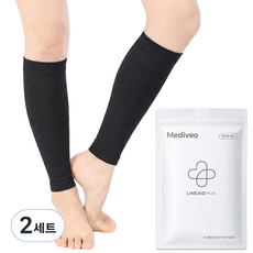 메디비오 의료용 압박스타킹 종아리 압박밴드, 종아리/무릎형, 2세트