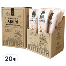풍심당 못난이 누룽지 시리얼 누룽지 저당간식 식사대용 답례품, 20개, 25g
