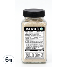 100% 꽃게 분말 천연조미료, 200g, 6개