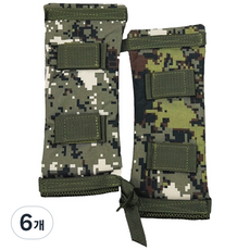 행군 어깨보호대 - 군장 군인 어깨보호패드 군대 논산 가방 밀리터리 등산 훈련소준비물 가든아미, 6개, 혼합색상