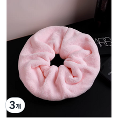 퀵 드라이 헤어캡 헤어타올 헤어드라이타올, 핑크색, 3개