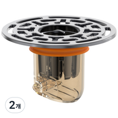 화장실 하수구 냄새 차단 트랩 자기부상 자석 배수구 덮개 벌레 역류 방지 머리카락 걸름망, 2개