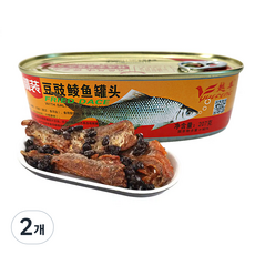 (배터짐) 중국식품 월봉파이 두시황어 통조림 생선조림 황어통조림, 207g, 2개
