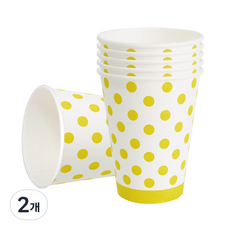 피플스파티 파티컵 240ml 라인도트 18P, 2개, 18개, 골드