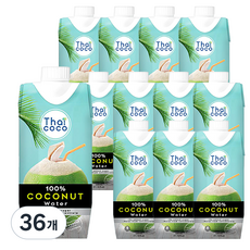 타이코코 100% 코코넛워터, 330ml, 36개