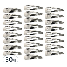 리본빌 헤어핀만들기 리본공예재료 똑딱핀 핀대 무니켈똑딱핀, 삼각 똑딱핀 6cm, 50개