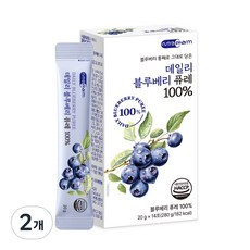 뉴트라팜 데일리 블루베리 퓨레 100% 14p, 2개, 280g