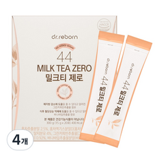 닥터리본 44 밀크티 제로 다이어트 당류 ZERO 혈당케어 체지방 감소 도움 그린커피빈 체지방 바나바잎추출물 HACCP 인증, 4개, 20개입, 15g