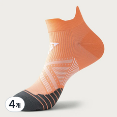 프레쉬윈드 전문가용 러닝 스포츠양말 FWR-V2, 핑크, 4개