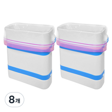 로직프리 푸드 블록 메이커 세트 냉동실 정리 아이템 육수 냉동 보관팩, 화이트, 8개