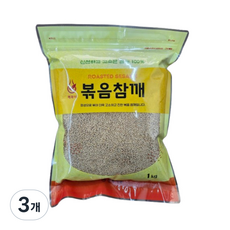 깨복이 볶음참깨, 3개, 1kg 3개, 1kg