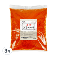 국산 고추씨가루 한근, 3개, 500g