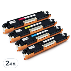 모노테크 HP 호환 토너 세트 CF350A, 2세트, 검정+파랑+빨강+노랑