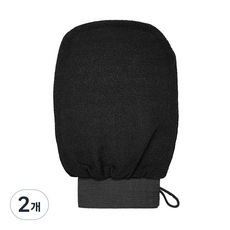 모드놀리 저자극 때 잘 밀리는 때장갑 때수건, 블랙, 2개, 2개입