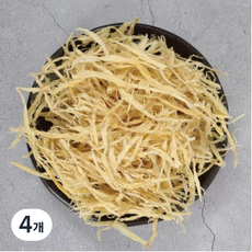 자연건조 깨끗하게 순살로(No가시 No 뼈) 손질 된 최상급 황태실채 (속살채) 500g 순살황태채 누구나 안전하게 먹을 수 있도록 손질 되어 있습니다. 진도건해mall, 4개