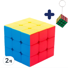 올베스트 두뇌발달 집중력향상 선수용 자석 큐브 3X3, 2개