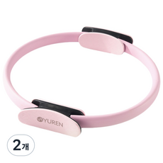 유렌 필라테스링 써클링 코어 운동기구, 2개, 핑크