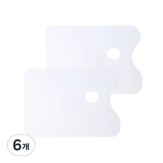 다한진 아크릴팔레트 사각형(대)298mm400mm2mm, 백색, 6개