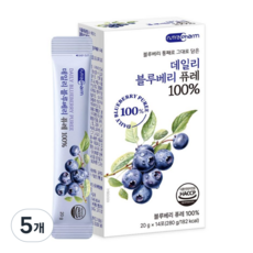 뉴트라팜 데일리 블루베리 퓨레 100% 14p, 5개, 280g 5개, 280g