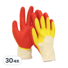 엘티제이 2중코팅 장갑 목장갑 작업장갑, 레드, 30세트