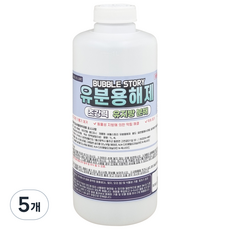 버블스토리 유분용해제 유지방분해제 기름분해 배관세정제, 5개, 1L
