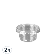 사다팩 시럽포장 52파이 소스컵 30ml 뚜껑 용기, 400세트, 2개