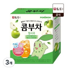 담터 포켓몬 콤부차 청사과맛, 3개, 50개입, 5g