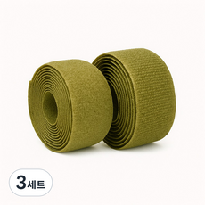 칼라벨크로 너비2.5cm 25M 암수 세트, 3개, 카키