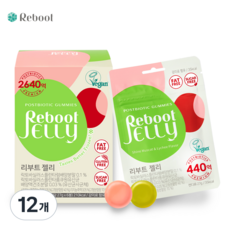 무설탕 무지방 리부트 유산균 젤리, 27g, 12개
