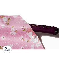 선호그룹 검도두건 검도 면수건 용품점 호면끈 호구 호면 호구세트 머리수건 마스크 머리보호대 수건 용품 장비 악세사리, 핑크벚꽃, 2개