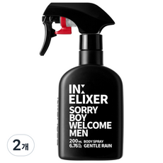 이넬릭서 바디스프레이 남자향수 젠틀레인향, 2개, 200ml