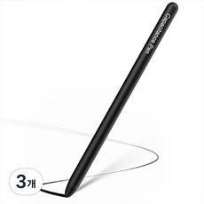 정전식 갤럭시 전용 터치 펜, 블랙, 3개