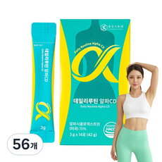 순수스토리 옥자씨 알파CD 식약처인증 알파시클로덱스트린 데일리 루틴 알파시디, 56개, 3g
